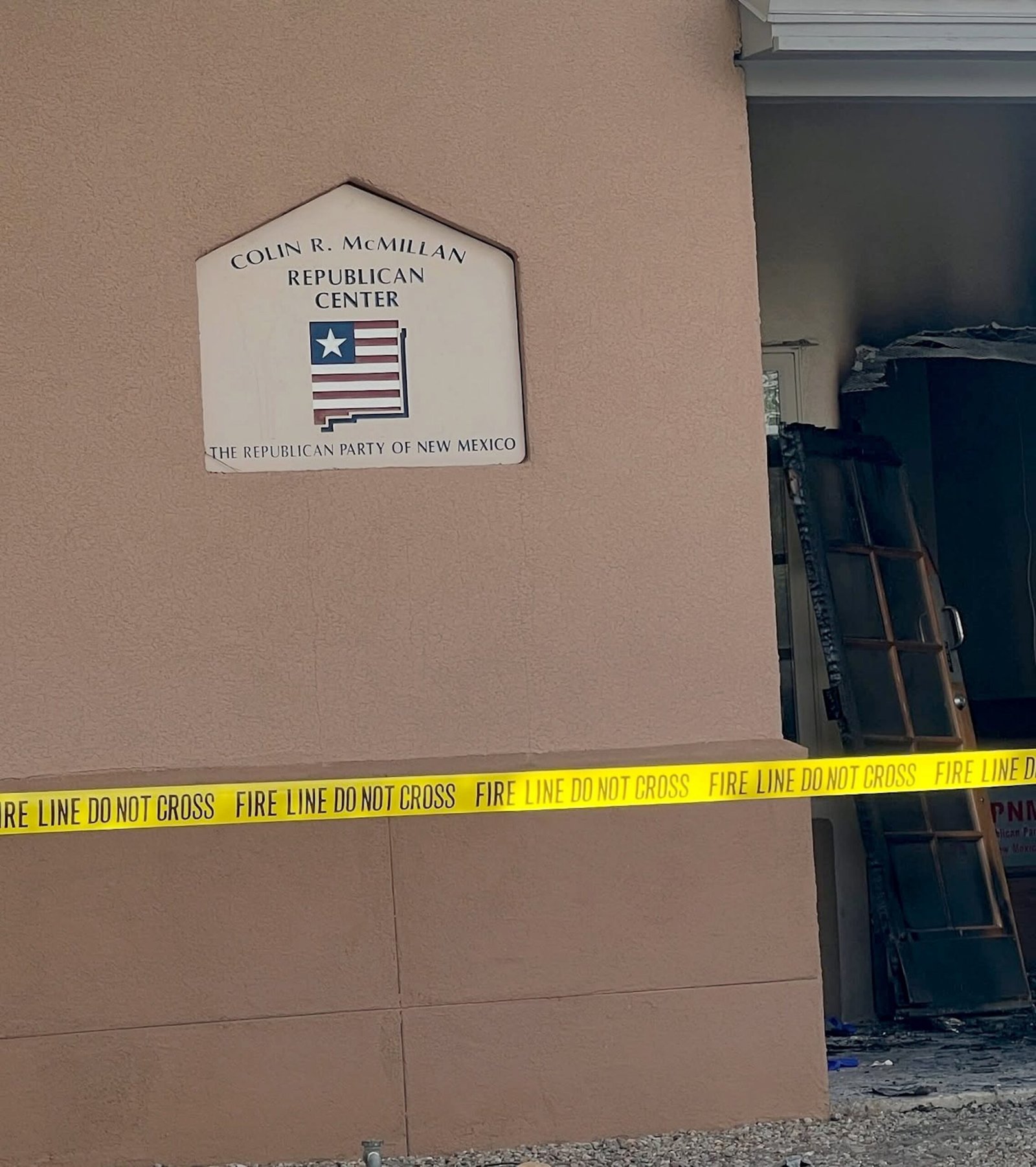 The headquarters of the New Mexico Republican party attacked the alleged attack caused, authorities say