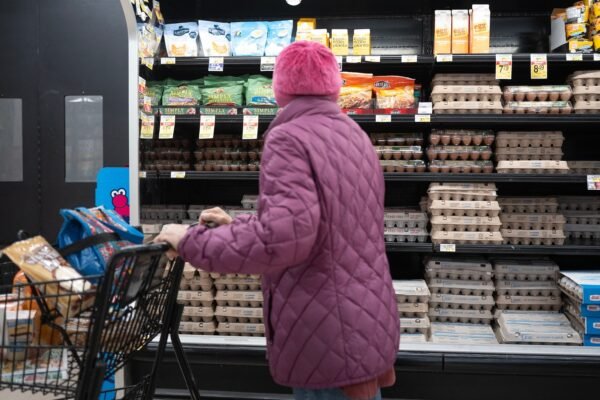 Trump tariffs in part guilty of higher prices: Fed Powell president Photo: A customer buy eggs in a grocery store, on March 12, 2025, in Chicago.