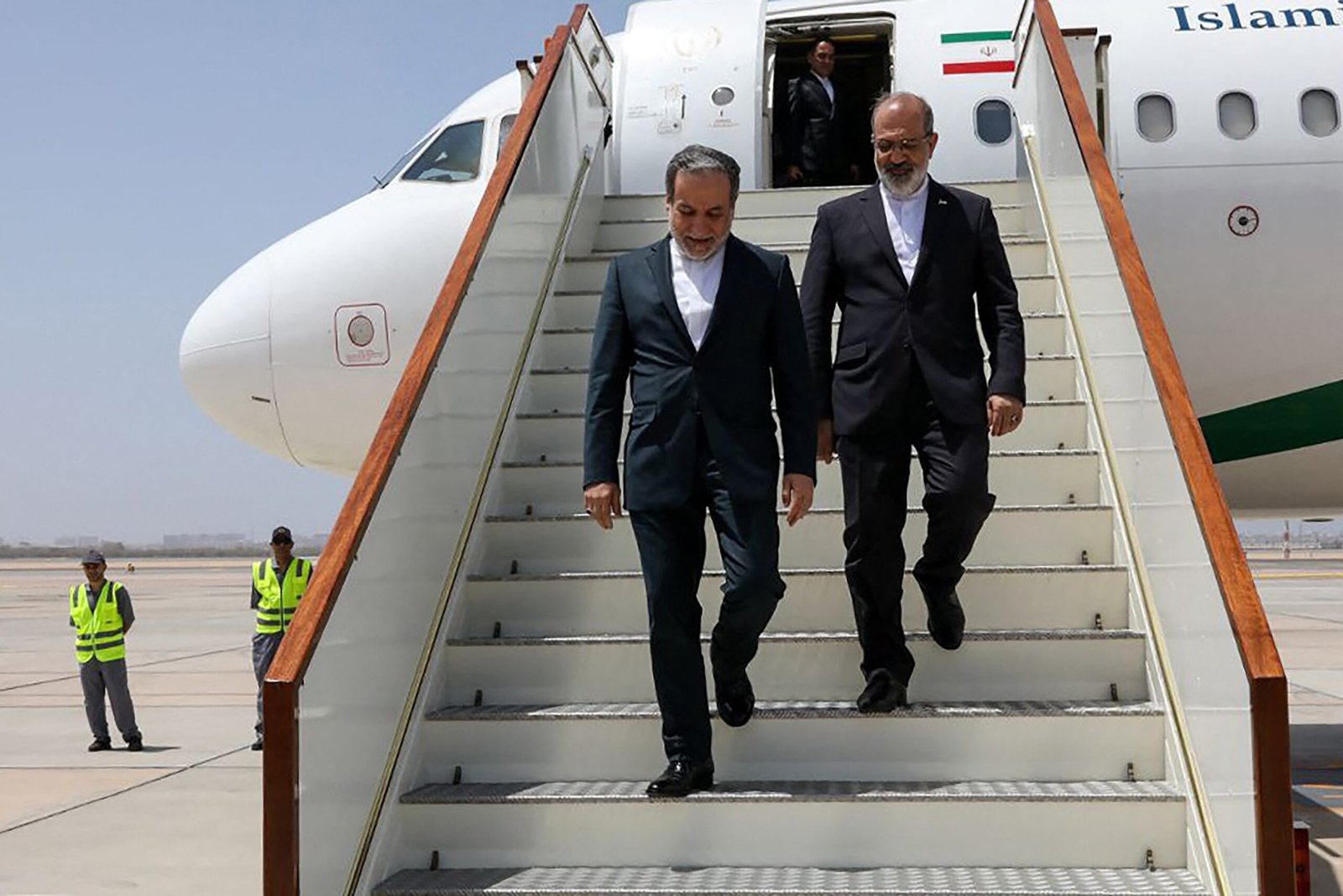 Iran's main diplomat arrives at indirect nuclear conversations with us in Oman