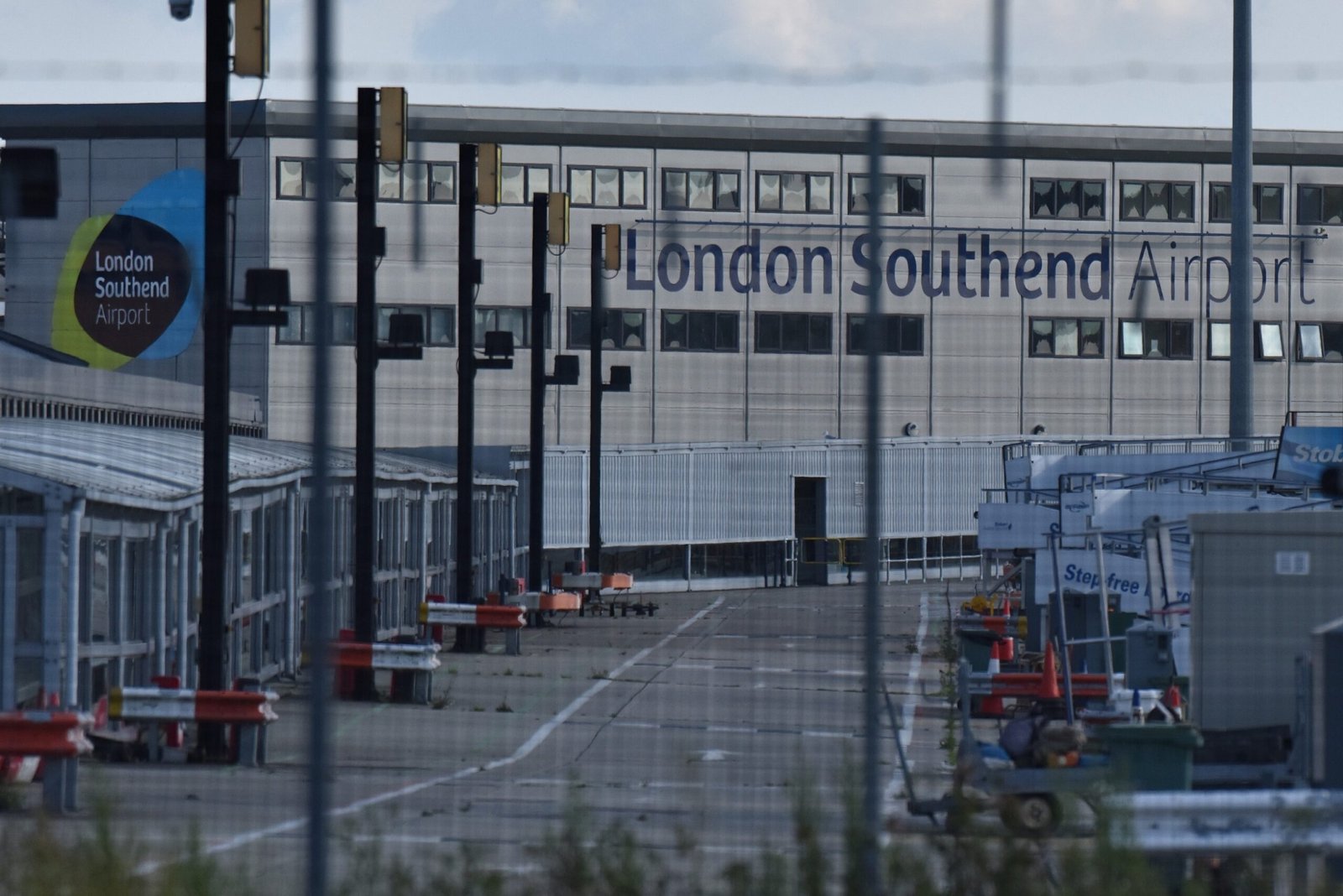A general view of a quiet London Southend airport after Ryanair announced his withdrawal on August 10, 2021 in Southend, England.