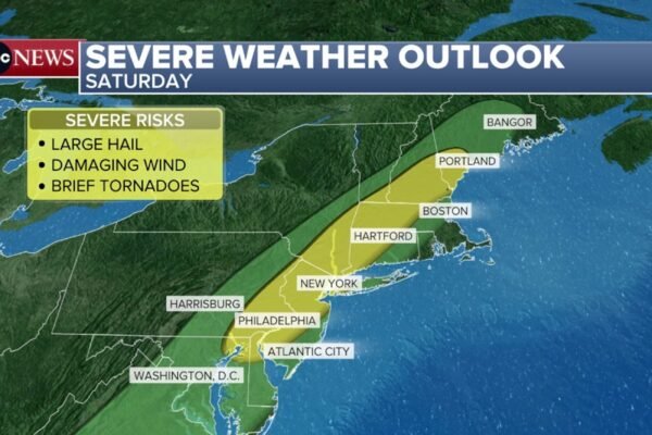 Photo: Severe climate perspectives map