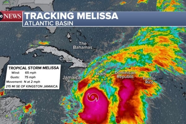Tropical Storm Melissa will become a major hurricane: latest forecast PHOTO: Tracking Melissa's map
