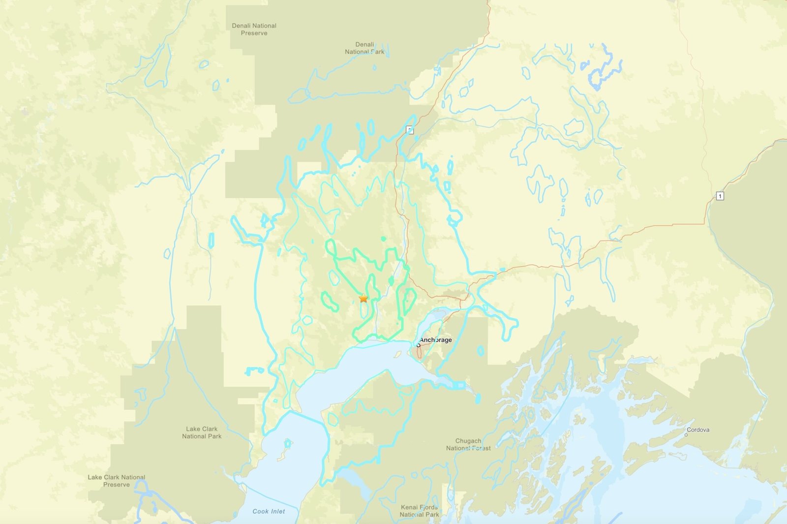 Magnitude 6.0 earthquake strikes northwest of Anchorage, Alaska: USGS